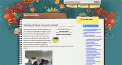 Desktop Screenshot of dogtravelblog.co.uk