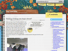Tablet Screenshot of dogtravelblog.co.uk